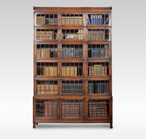 Large Oak Sectional Bookcase