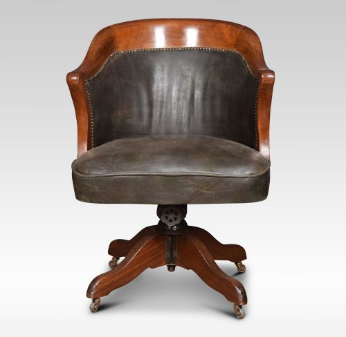 Mahogany Framed Office Chair