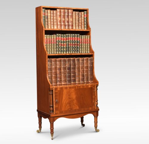 Sheraton Mahogany Waterfall Bookcase