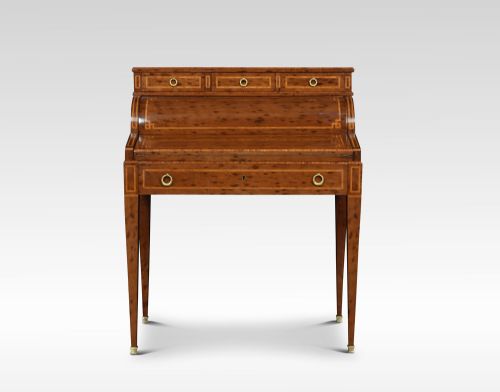 Mahogany Cylinder Top Writing Desk