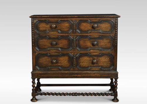 Jacobean Style Oak Chest of Drawers