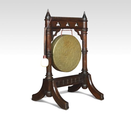 Gothic Revival Oak Dinner Gong