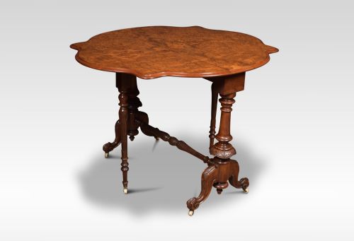BURR WALNUT SUTHERLAND TABLE - ADDITIONAL PHOTO 1