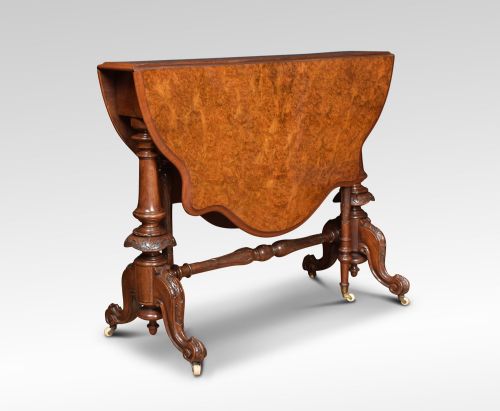BURR WALNUT SUTHERLAND TABLE - ADDITIONAL PHOTO 2