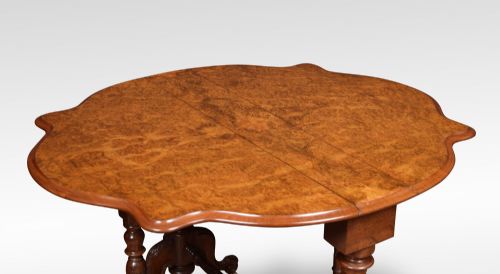 BURR WALNUT SUTHERLAND TABLE - ADDITIONAL PHOTO 3
