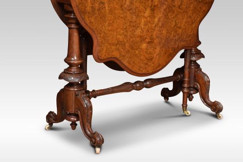 BURR WALNUT SUTHERLAND TABLE - ADDITIONAL PHOTO 4