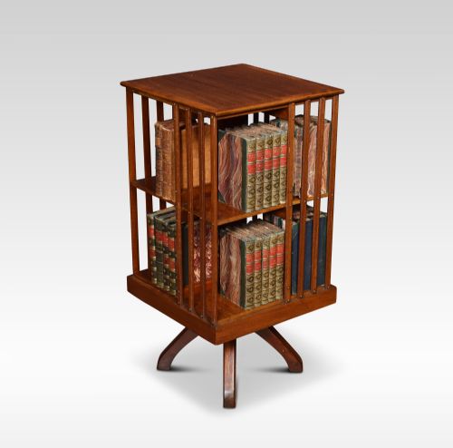 Edwardian Mahogany Revolving Bookcase