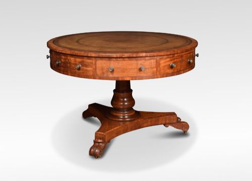 19th Century Mahogany Drum Table