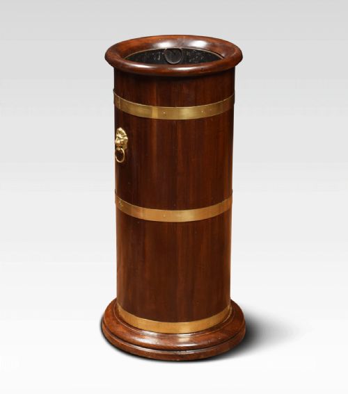 Brass Bound Barrel Stick Stand