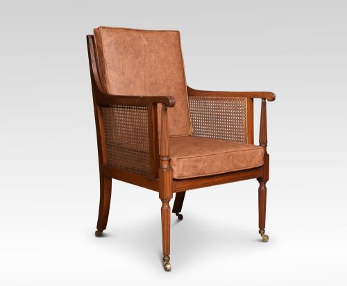 Regency Mahogany Bergere Armchair