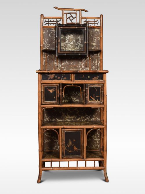 19th Century Aesthetic Bamboo Cabinet