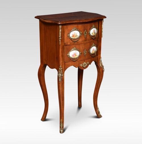 French Walnut and Gilt Metal Chest of Drawers