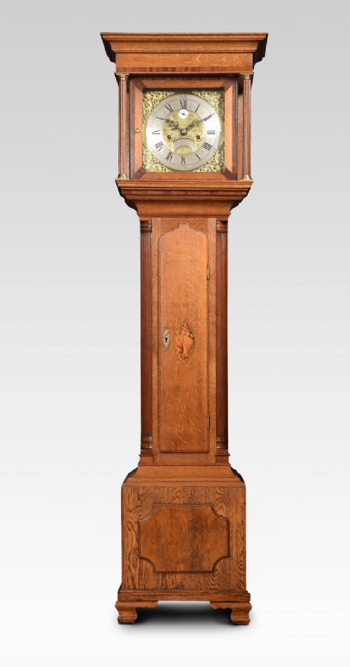 Oak Cased Grandmother Clock