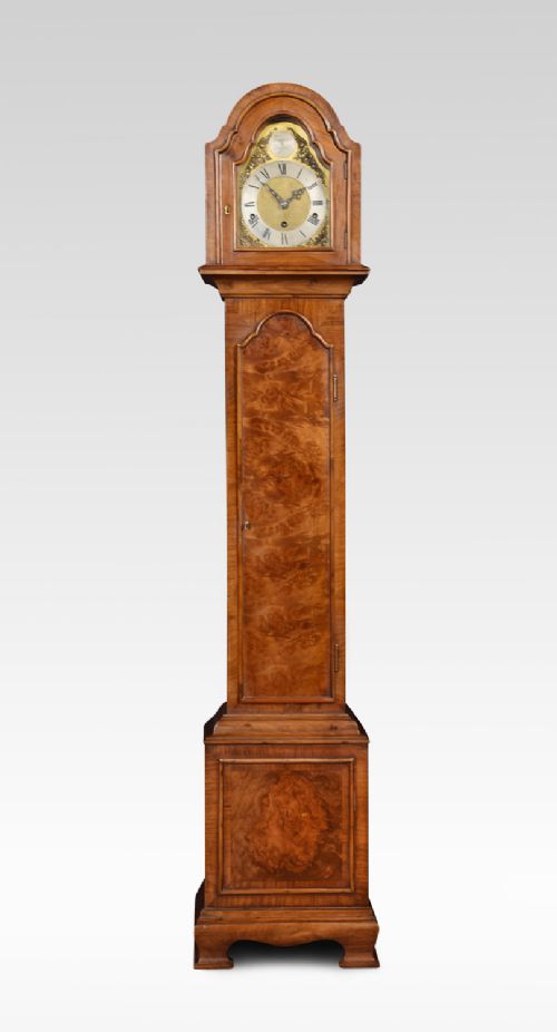 Walnut Cased Grandmother Clock