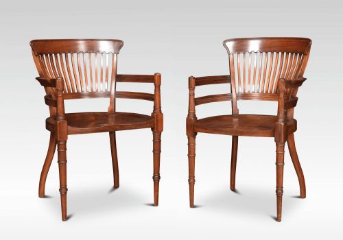 Pair of Aesthetic Movement Armchairs by E W Godwin