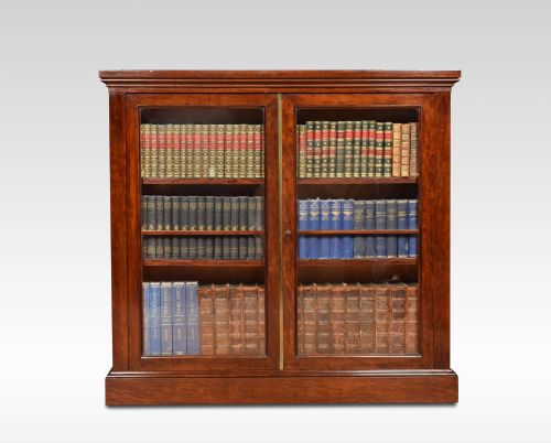 Georgian Figured Mahogany Dwarf Bookcase