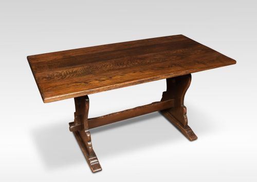 Oak Plank Top Refectory Table