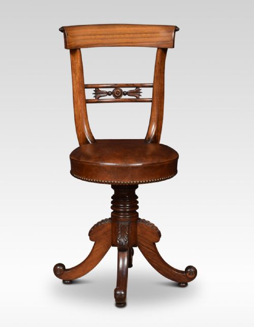 Rosewood Revolving Dressing Table Chair