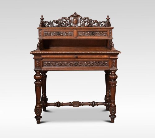 19th Century Oak Parquetry Writing Desk