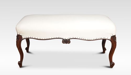 Rosewood Framed Salon Stool