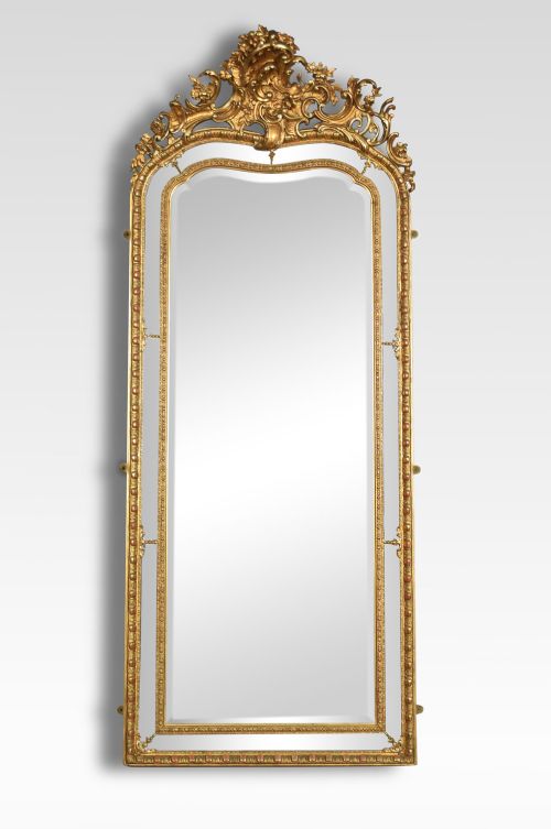 Rococo Gilt Framed Pier Mirror
