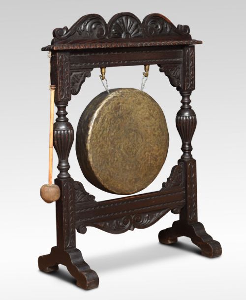 Victorian Oak Dinner Gong