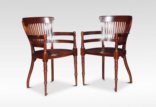 Pair of Aesthetic Movement Armchairs by E W Godwin