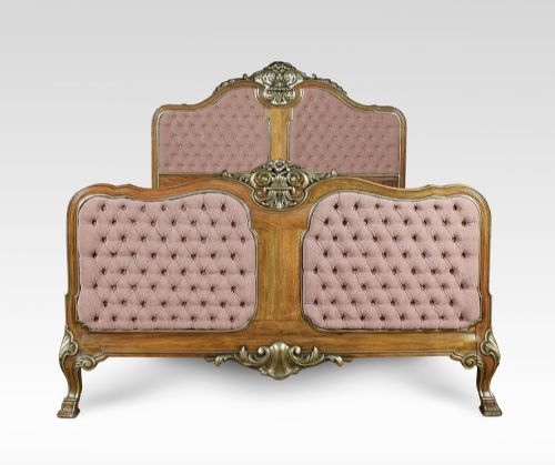 Walnut and Parcel Gilt King Size Bed