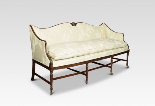 Mahogany Regency Style Three Seater Settee
