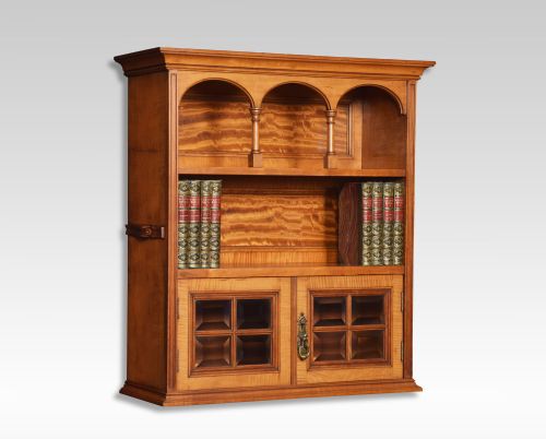 Satinwood Wall Hanging Bookcase