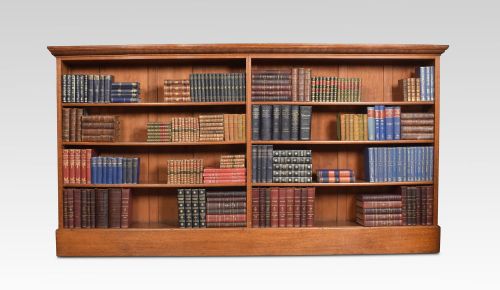 Large Oak Open Bookcase
