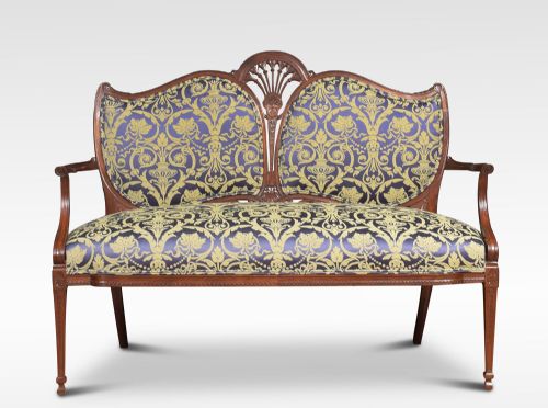 Mahogany Two Seater Settee