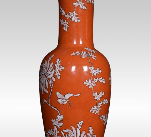 CHINESE BALUSTER FORM PORCELAIN LAMP - ADDITIONAL PHOTO 1