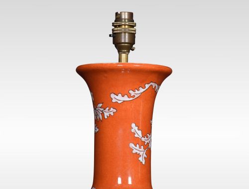CHINESE BALUSTER FORM PORCELAIN LAMP - ADDITIONAL PHOTO 3