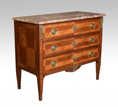 French Gilt Metal Mounted Kingwood Commode