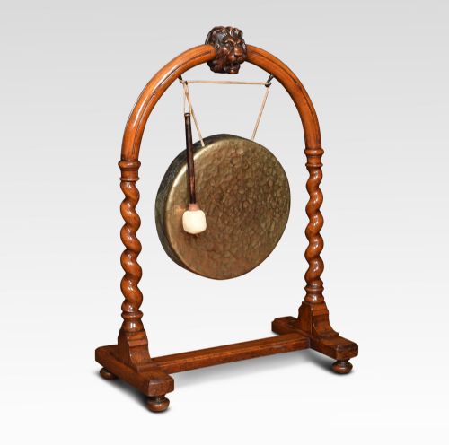 Late 19th Century Walnut Dinner Gong