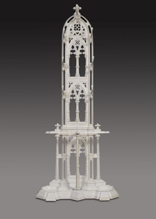 Gothic Revival Cast Iron Hall Stand