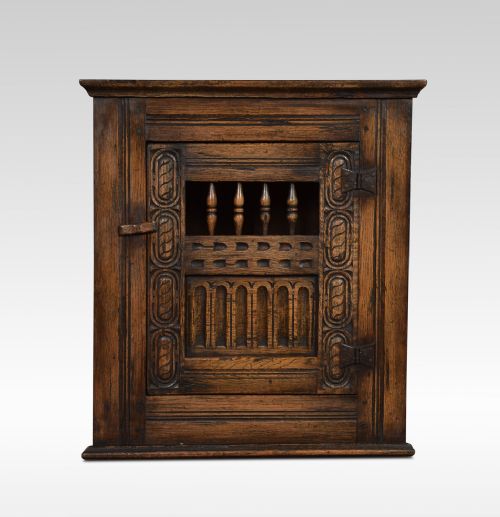 Oak Corner Hanging Cupboard