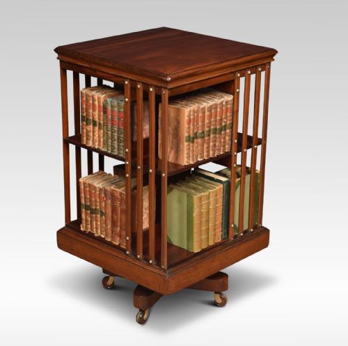 Edwardian Mahogany Revolving Bookcase