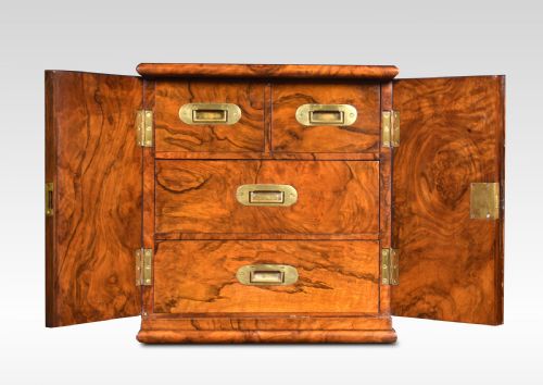 Late Victorian Figured Walnut Humidor