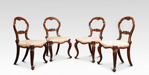 Set of Four Rosewood  Salon Chairs