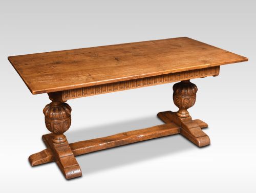 Carved Oak Refectory Table
