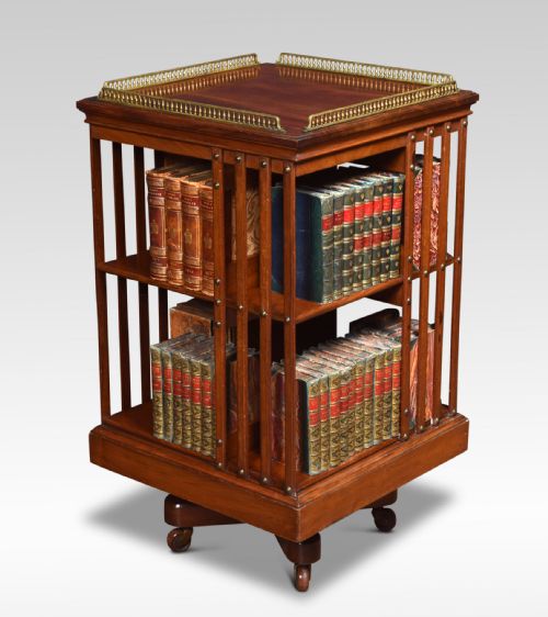 Mahogany Revolving Bookcase by Maple and Co