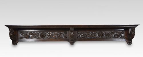 Large Carved Oak Shelf