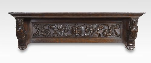 Small Carved Oak Shelf