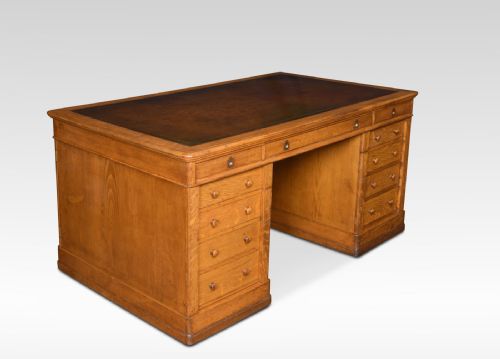 Very Large Oak Partners Library Desk