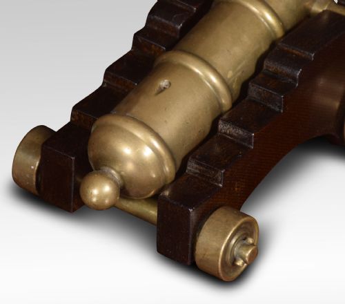 BRONZE DESK TOP MODEL OF A SIGNAL CANNON - ADDITIONAL PHOTO 3