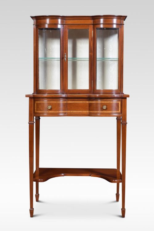 Mahogany and String Inlaid Cabinet
