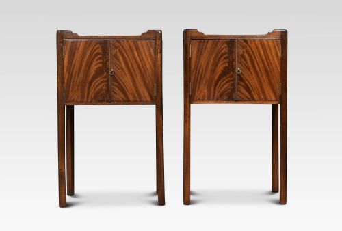 Pair of Mahogany Bedside Cupboards
