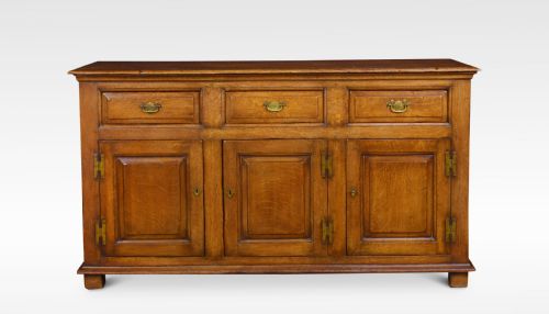 Three Drawer Oak Dresser Base